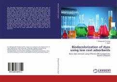 Biodecolorization of dyes using low cost adsorbents