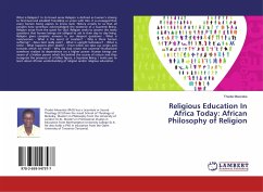 Religious Education In Africa Today: African Philosophy of Religion