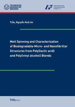 Melt Spinning and Characterization of Biodegradable Micro- and Nanofibrillar Structures from Poly(lactic acid) and Poly(vinyl alcohol) Blends