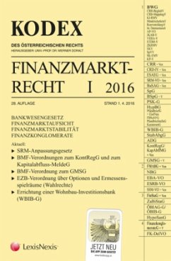 Cover KODEX Finanzmarktrecht 2016 (f. Österreich)