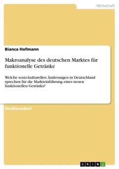 Makroanalyse des deutschen Marktes für funktionelle Getränke (eBook, ePUB)