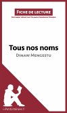 Tous nos noms de Dinaw Mengestu (Fiche de lecture) (eBook, ePUB)