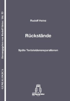 Rückstände - Heinz, Rudolf; Merker, Reinhard