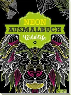 Neon-Ausmalbuch Wildife