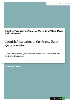 Spanish Adaptation of the Prasad-Baron Questionnaire (eBook, ePUB) - Tasa-Vinyals, Elisabet; Mora-Giral, Marisol; Raich-Escursell, Rosa Maria