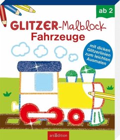 Cover Glitzer-Malblock Fahrzeuge