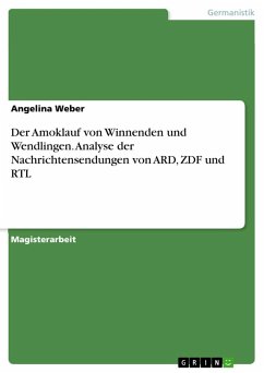 Der Amoklauf von Winnenden und Wendlingen. Analyse der Nachrichtensendungen von ARD, ZDF und RTL