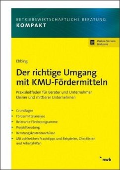 Der richtige Umgang mit KMU-Fördermitteln - Ebbing, Tanja