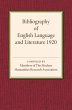 Bibliography of English Language and... - Bild 1