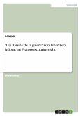 &quote;Les Raisins de la galère&quote; von Tahar Ben Jelloun im Französischunterricht
