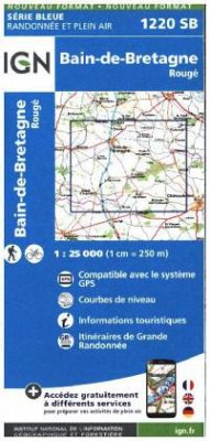 IGN Karte, Serie Bleue Bain de Bretagne
