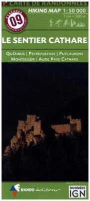 Carte de randonnées Pyrénées - Le Sentier Cathare