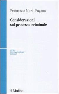Cover Considerazioni sul processo criminale