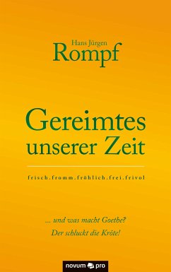 Gereimtes unserer Zeit (eBook, ePUB) - Rompf, Hans Jürgen