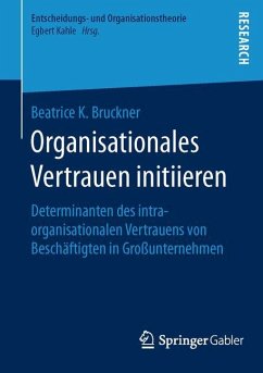 Organisationales Vertrauen initiieren - Bruckner, Beatrice K.