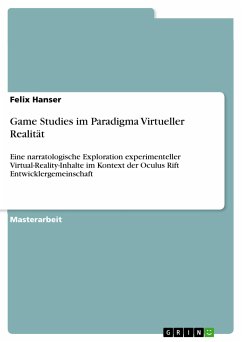 Game Studies im Paradigma Virtueller Realität (eBook, PDF)