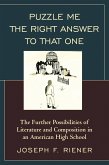 Puzzle Me the Right Answer to that One (eBook, ePUB) Puzzle Me the Right Answer to that One (eBook, ePUB)
