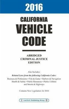 Cover 2016 California Vehicle Code Abridged (eBook, ePUB)