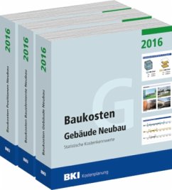 Cover BKI Baukosten Neubau 2016, 3 Bde.