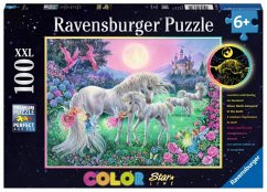 Ravensburger Puzzle 13670 - Einhörner im Mondschein - color StarLine