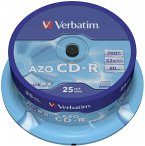 1x25 Verbatim Data Life Plus CD-R 80, 52x Speed, Spindel