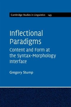 Inflectional Paradigms (eBook, PDF) - Stump, Gregory