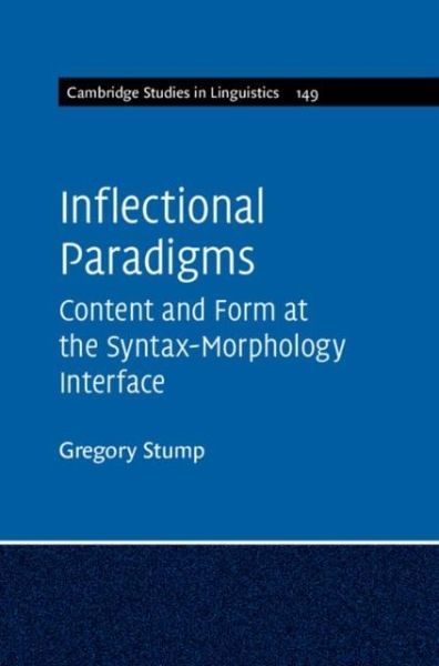Inflectional Paradigms (eBook, PDF) Inflectional Paradigms (eBook, PDF)