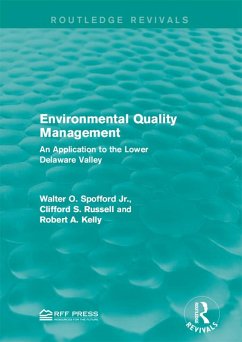 Environmental Quality Management (eBook, PDF) - Spofford Jr., Walter O.; Russell, Clifford S.; Kelly, Robert A.