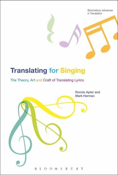 Cover Translating For Singing (eBook, PDF)
