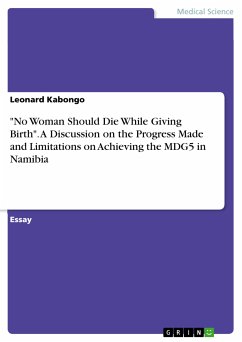 "No Woman Should Die While Giving Birth". A Discussion on the Progress Made and Limitations on Achieving the MDG5 in Namibia (eBook, PDF)
