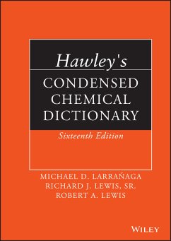 Hawley's Condensed Chemical Dictionary (eBook, PDF) - Lewis, Robert A.