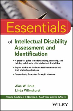 Essentials of Intellectual Disability Assessment and Identification (eBook, ePUB) - Brue, Alan W.; Wilmshurst, Linda