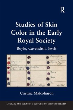Studies of Skin Color in the Early Royal Society (eBook, PDF) - Malcolmson, Cristina