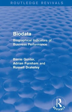 Biodata (Routledge Revivals) (eBook, ePUB) - Gunter, Barrie; Furnham, Adrian; Drakeley, Russell