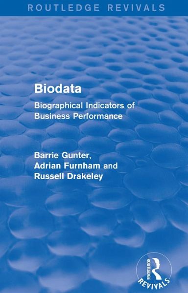 Biodata (Routledge Revivals) (eBook, ePUB) Biodata (Routledge Revivals) (eBook, ePUB)