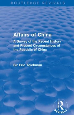 Affairs of China (eBook, PDF) - Teichman, Eric