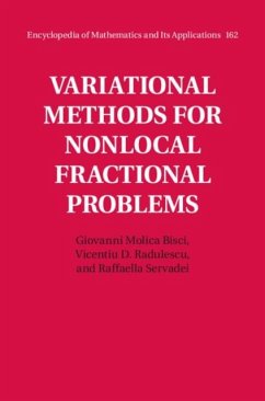 Variational Methods for Nonlocal Fractional Problems (eBook, PDF) - Bisci, Giovanni Molica