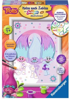 Cover Ravensburger 20008 - Malen nach Zahlen, Trolls, Guy Diamond, Satin und Chenille