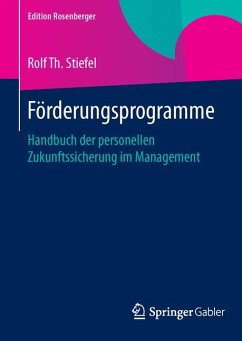 Förderungsprogramme (eBook, PDF) - Stiefel, Rolf Th.