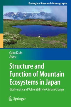 Structure and Function of Mountain Ecosystems in Japan (eBook, PDF)