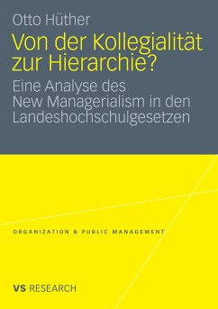 Von der Kollegialität zur Hierarchie? (eBook, PDF) - Hüther, Otto