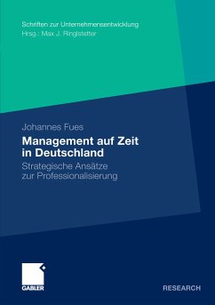 Management auf Zeit in Deutschland (eBook, PDF) - Fues, Johannes