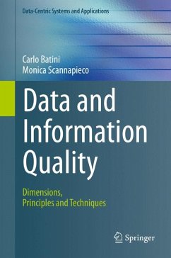 Data and Information Quality (eBook, PDF) - Batini, Carlo; Scannapieco, Monica