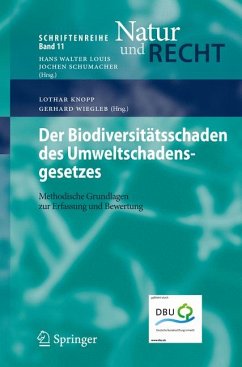 Der Biodiversitätsschaden des Umweltschadensgesetzes (eBook, PDF)