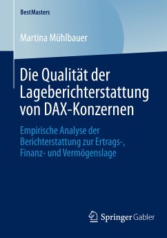 Die Qualität der Lageberichterstattung von DAX-Konzernen (eBook, PDF) - Mühlbauer, Martina