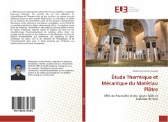 Étude Thermique et Mécanique du Matériau Plâtre - Hamida, Mohamed Lamine