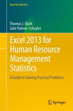 Excel 2013 for Human Resource Management Statistics (eBook, PDF) - Quirk, Thomas J.; Palmer-Schuyler, Julie