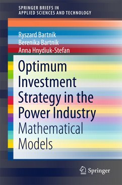 Optimum Investment Strategy in the Power Industry (eBook, PDF) - Bartnik, Ryszard; Bartnik, Berenika; Hnydiuk-Stefan, Anna