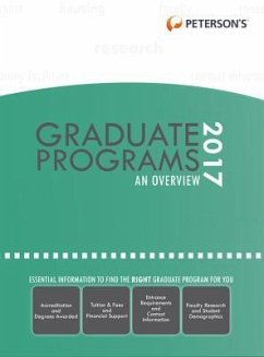 Graduate & Professional Programs: An Overview 2017 - Peterson'S