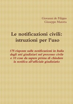Le notificazioni civili - De Filippo, Giovanni; Marotta, Giuseppe